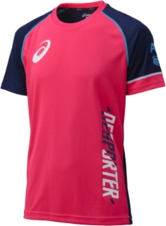 【ASICS/アシックス】 A77 メッシュTシャツ ディバピンク ユニセックス アシックス